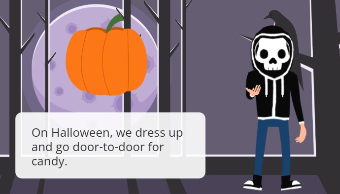 This is a snapshot of an animation developed with Visual Paradigm's animation maker (aka. AniFuzion). The animation is about