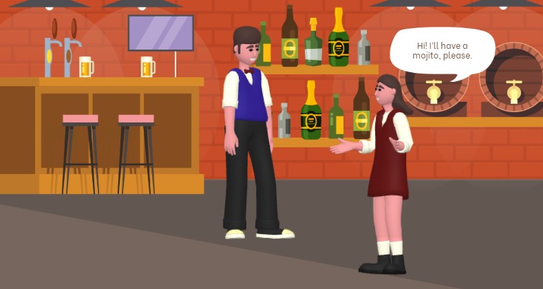 This is a snapshot of an animation developed with Visual Paradigm's animation maker (aka. AniFuzion). The animation is about