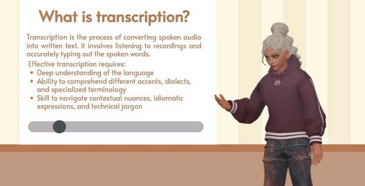 This is a snapshot of an animation developed with Visual Paradigm's animation maker (aka. AniFuzion). The animation is prepar