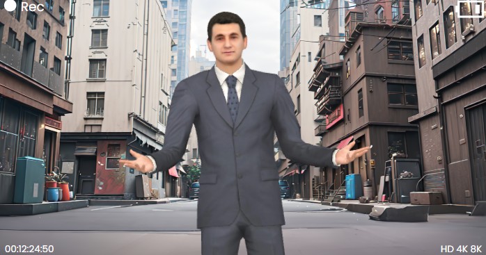 This is a snapshot of the animation developed with Visual Paradigm 3D Animation Maker (aka. AniFuzion). The animation is abou