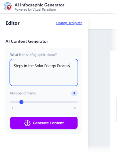 Enter the topic. - Professional online diagram maker tool